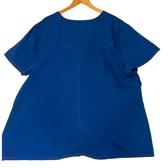 2 Dickies Blue Unisex Scrub Top 3XL With Pockets & V-Neck Medical Comfortable - Picture 10 of 16